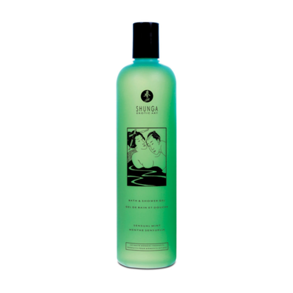 Gel de Dus si Baie Shunga Comestibil Kissable - Aloe Vera, Vitamina E, Spuma Delicata, Fara Parfum - 370 ml