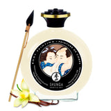Vopsea Comestibila Shunga pentru Corp Premium - Gust Vanilie si Ciocolata - Aplicator Inclus - Edible Body Paint - 100 ml