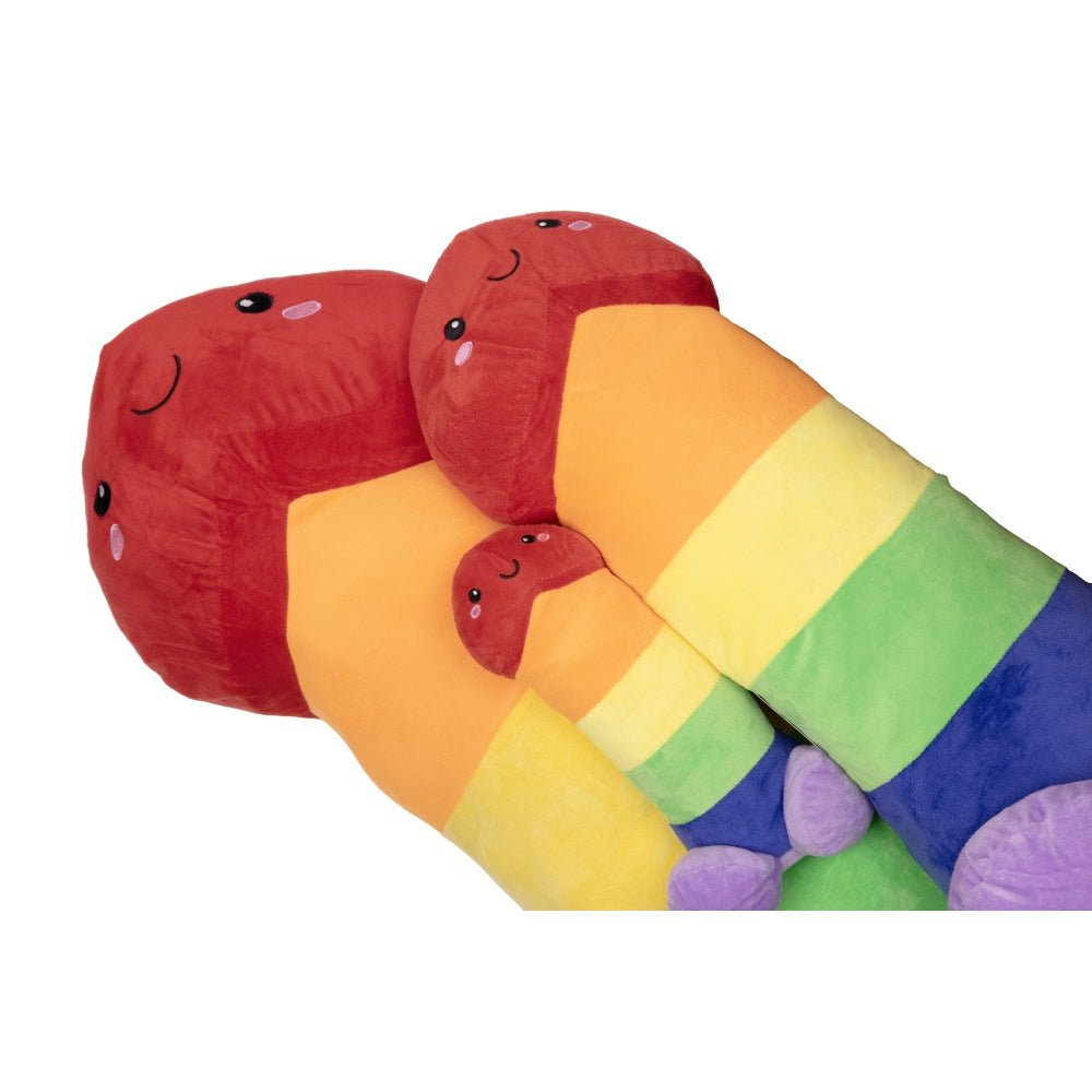 Penis din Plus - multicolor, 30 cm - ideal pentru petreceri de burlaci/burlacite, majorate, sau pentru ocazii amuzante
