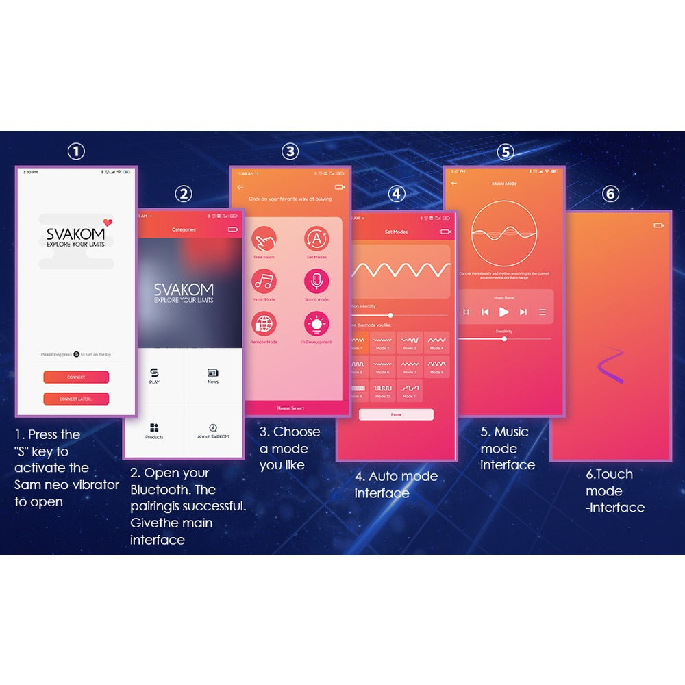 SVAKOM Sam Neo Masturbator Electric cu Control prin Aplicatie, 5 Moduri de Vibratie si Suctiune, Jucarie Sexuala pentru Barbati, Masturbator cu Vagin 3D