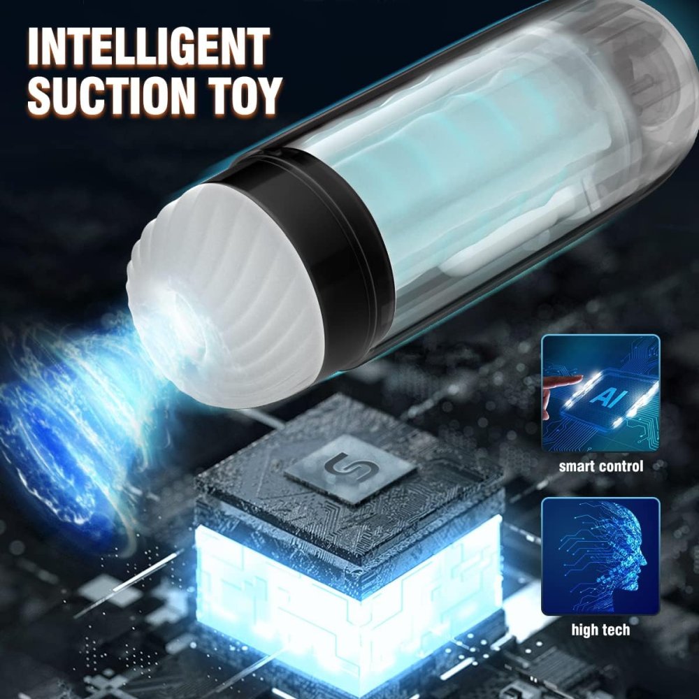 SVAKOM Sam Neo Masturbator Electric cu Control prin Aplicatie, 5 Moduri de Vibratie si Suctiune, Jucarie Sexuala pentru Barbati, Masturbator cu Vagin 3D