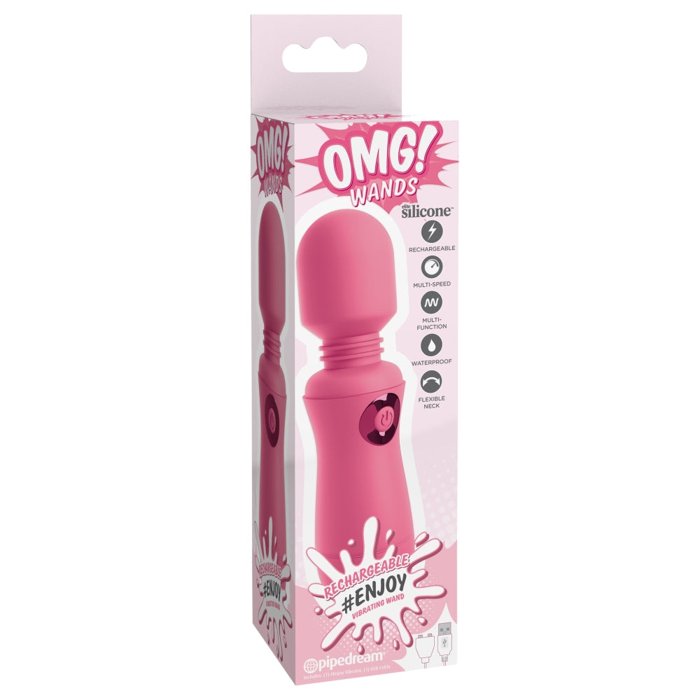 Vibrator de Masaj Compact, 7 Moduri de Vibratie, Impermeabil, Cap Flexibil - Reincarcabil USB