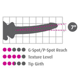 Dildo de Sticla cu Ventuza Icicles No. 86 - Roz, 17 cm - design din sticla lucrata manual cu baza de ventuza detasabila - ideal pentru jocuri termice, poate fi racit sau incalzit - compatibil cu curele strap-on