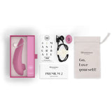 Vibrator Clitoridian Womanizer Premium 2 Roz - Tehnologie Inovatoare Pleasure Air, 14 Functii Intensitate - Autopilot 2.0 pentru o experienta imprevizibila - Smart Silence - Reincarcabil, Rezistent la apa IPX7