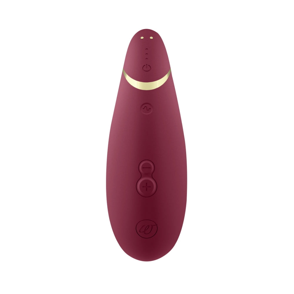 Vibrator Clitoridian Womanizer Premium 2 Rosu - Tehnologie Inovatoare Pleasure Air, 14 Functii Intensitate - Autopilot 2.0 pentru o experienta imprevizibila - Smart Silence - Reincarcabil, Rezistent la apa IPX7