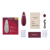 Vibrator Clitoridian Womanizer Premium 2 Rosu - Tehnologie Inovatoare Pleasure Air, 14 Functii Intensitate - Autopilot 2.0 pentru o experienta imprevizibila - Smart Silence - Reincarcabil, Rezistent la apa IPX7