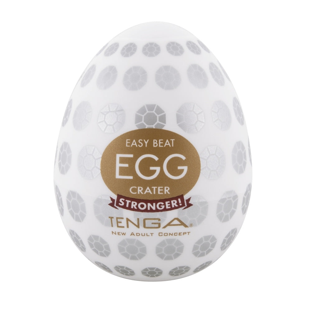 Masturbator Tenga Egg Crater - Masturbator de unica folosinta cu silicon elastic si textura stimulatoare - Potrivit pentru toate dimensiunile de penis - Include lubrifiant
