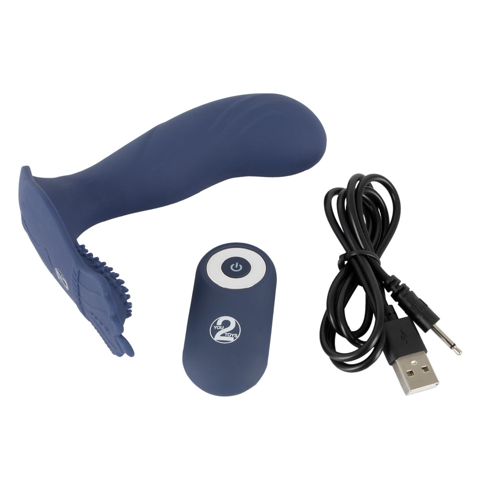 Vibrator Prostata You2Toys cu 10 Moduri de Vibratie, Telecomanda si Stimulare Perineu - Plug Anal