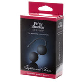 Bile Kegel din Silicon Fifty Shades of Grey Tight and Tense - Negru, 70 g - cu banda elastica pentru folosire usoara - ideal pentru tonifierea muschilor pelvieni