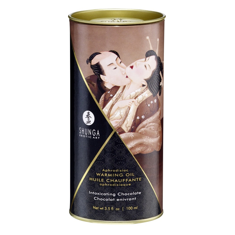 Ulei Afrodiziac Incalzitor Shunga 100 ml – Intoxicating Chocolate - sigur pentru consum, ingrediente naturale de calitate