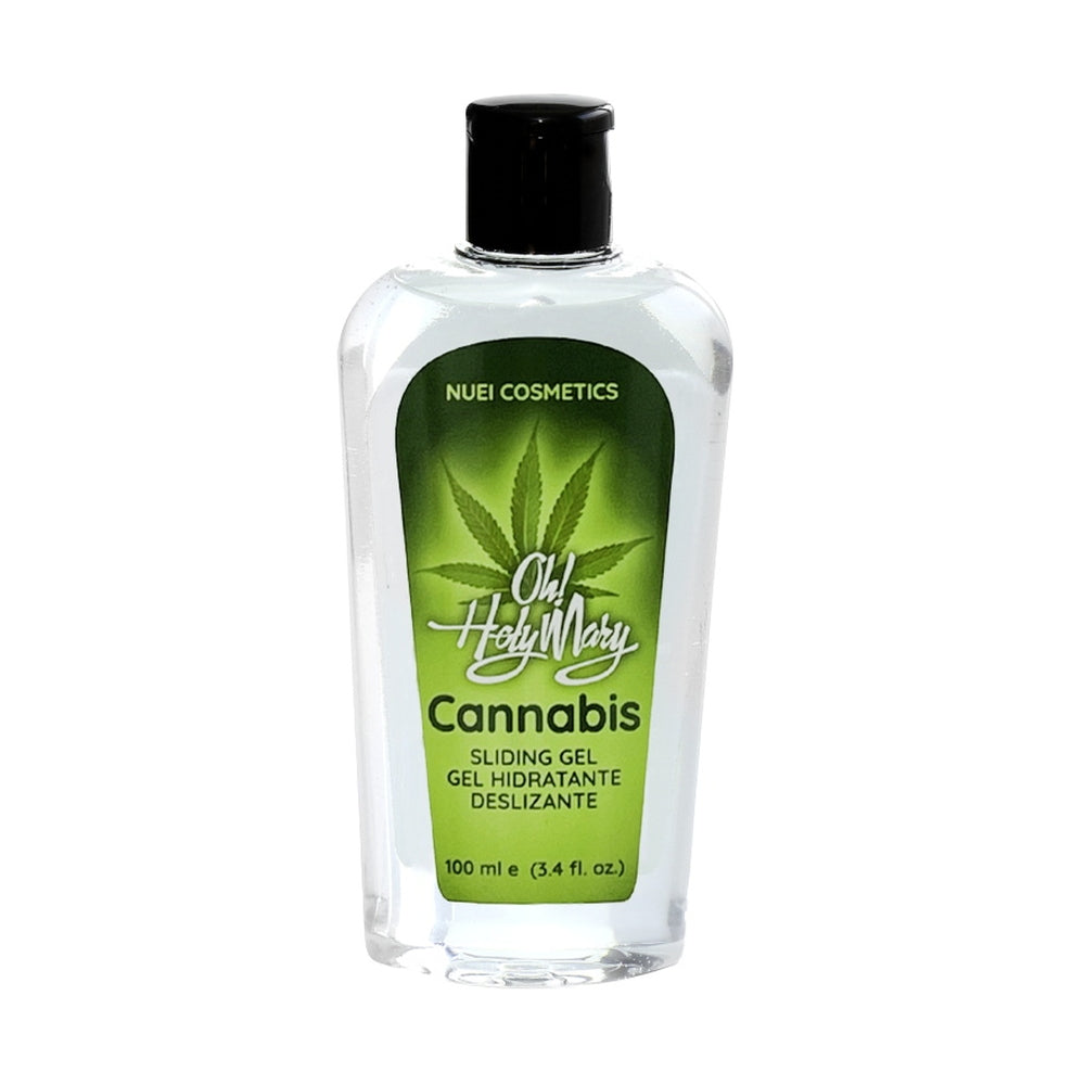 Lubrifiant pe baza de apa Oh! Holy Mary Cannabis 100 ml - ulei cu seminte de canepa - compatibil cu latex si prezervative - formula vegana fara parabeni, zahar sau gluten
