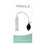 Pompa penis anatomica Fröhle PP009 Slim-Fit, pompa vacuum, jucarie sexuala pentru barbati, 21 cm