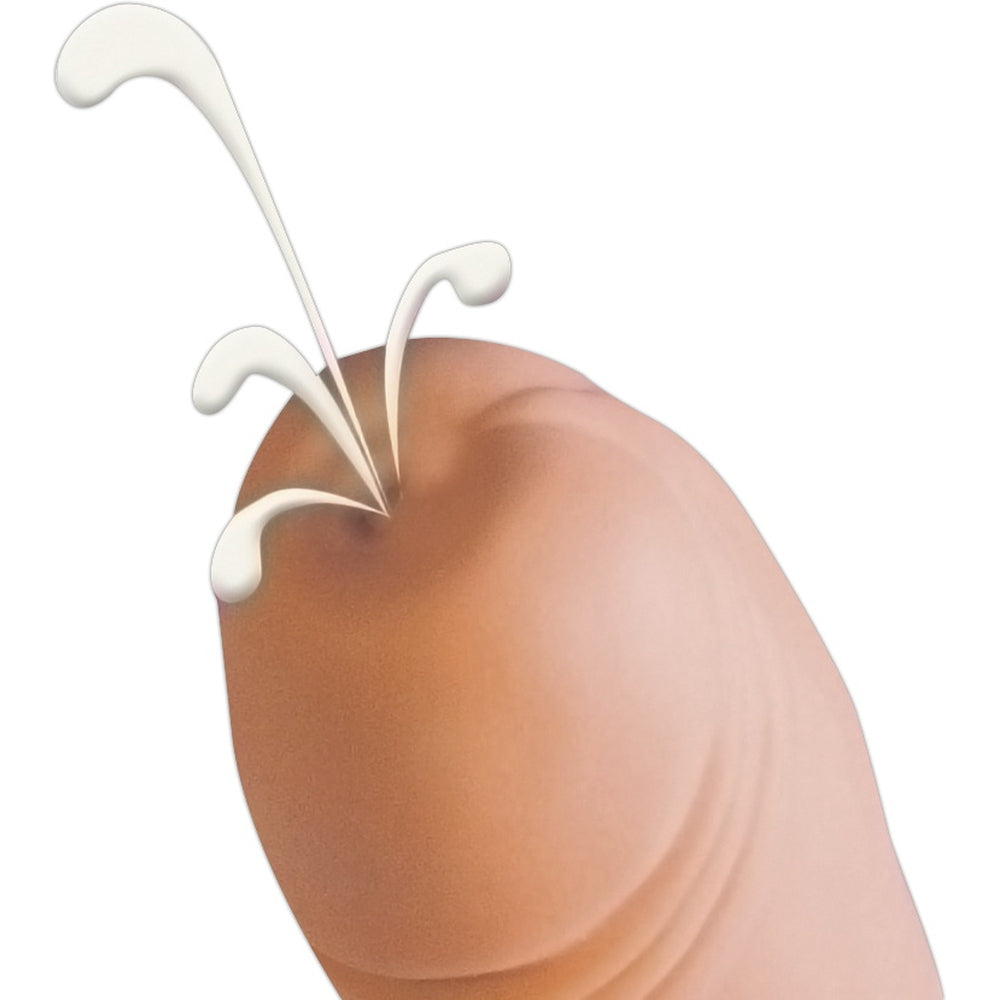 Dildo natural cu ejaculare You2Toys - 21 cm, flexibil si realist