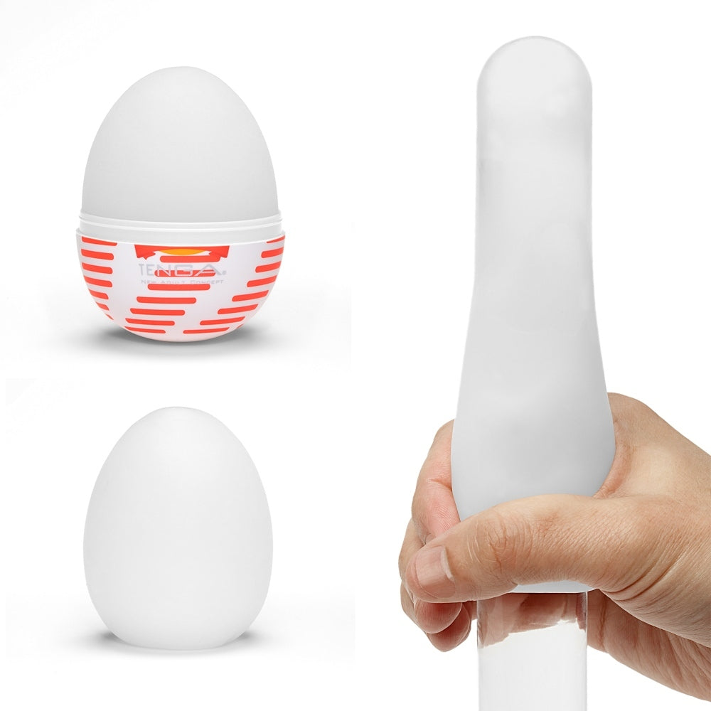 TENGA Easy Beat Egg Boxy dispozitiv portabil de masturbare pentru barbati, cu lubrifiant inclus