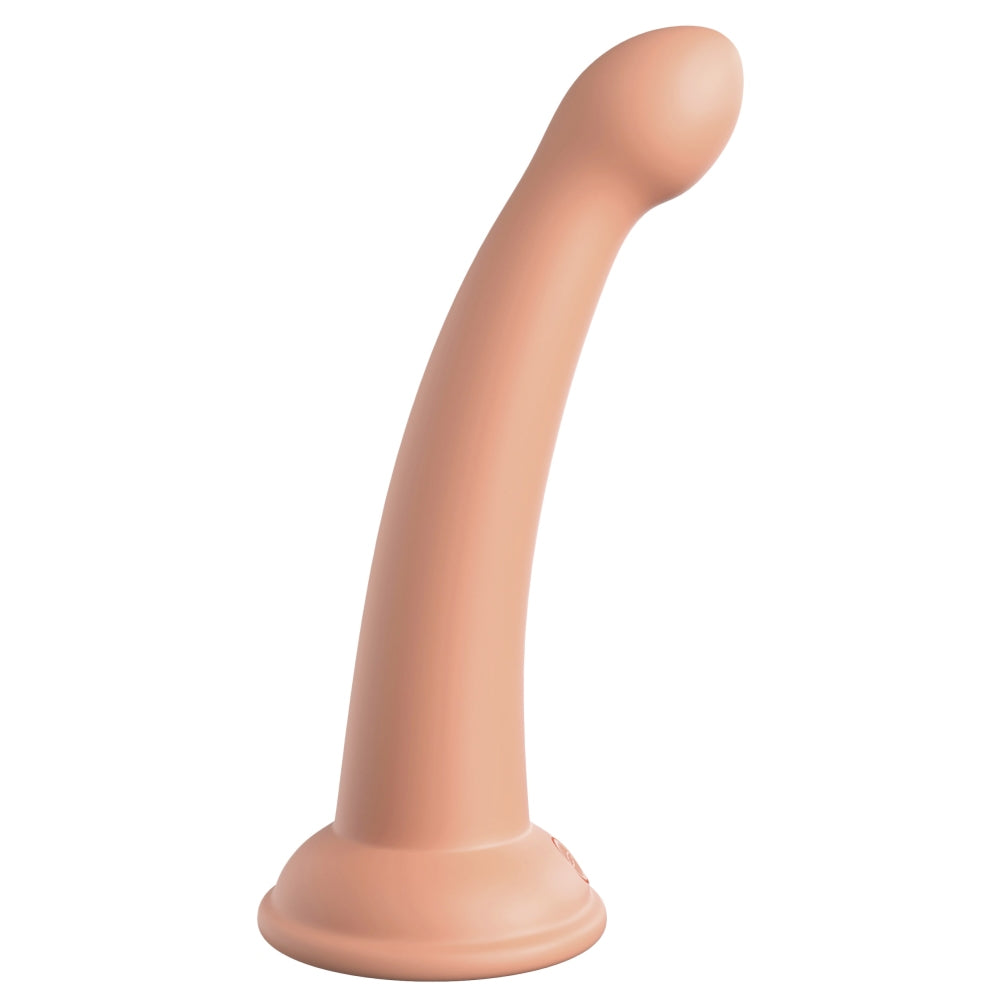 Dildo Dillio Platinum Secret Explorer - Portocaliu, 17.2 cm - silicon tratat cu platina, cel mai inalt grad de puritate - ventuza compatibila cu Body Dock si strap-on
