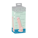 Dildo realist silicon lichid cu ventuza, prindere ferma si detalii naturale - 18 cm