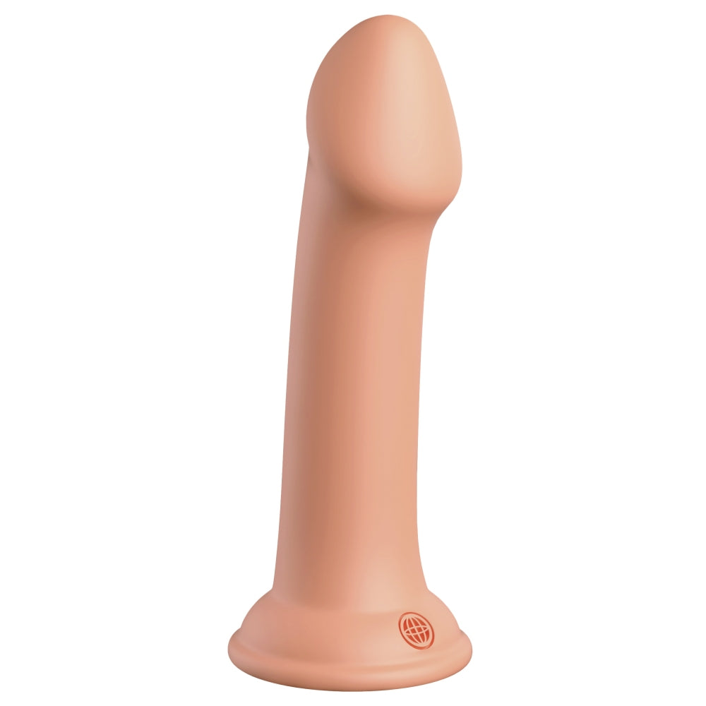 Dildo Dillio Platinum Big Hero - Portocaliu, 17.2 cm - silicon tratat cu platina, cel mai inalt grad de puritate - ventuza compatibila cu Body Dock si strap-on