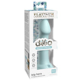 Dildo Dillio Platinum Big Hero - Turcoaz, 17.2 cm - silicon tratat cu platina, cel mai inalt grad de puritate - ventuza compatibila cu Body Dock si strap-on
