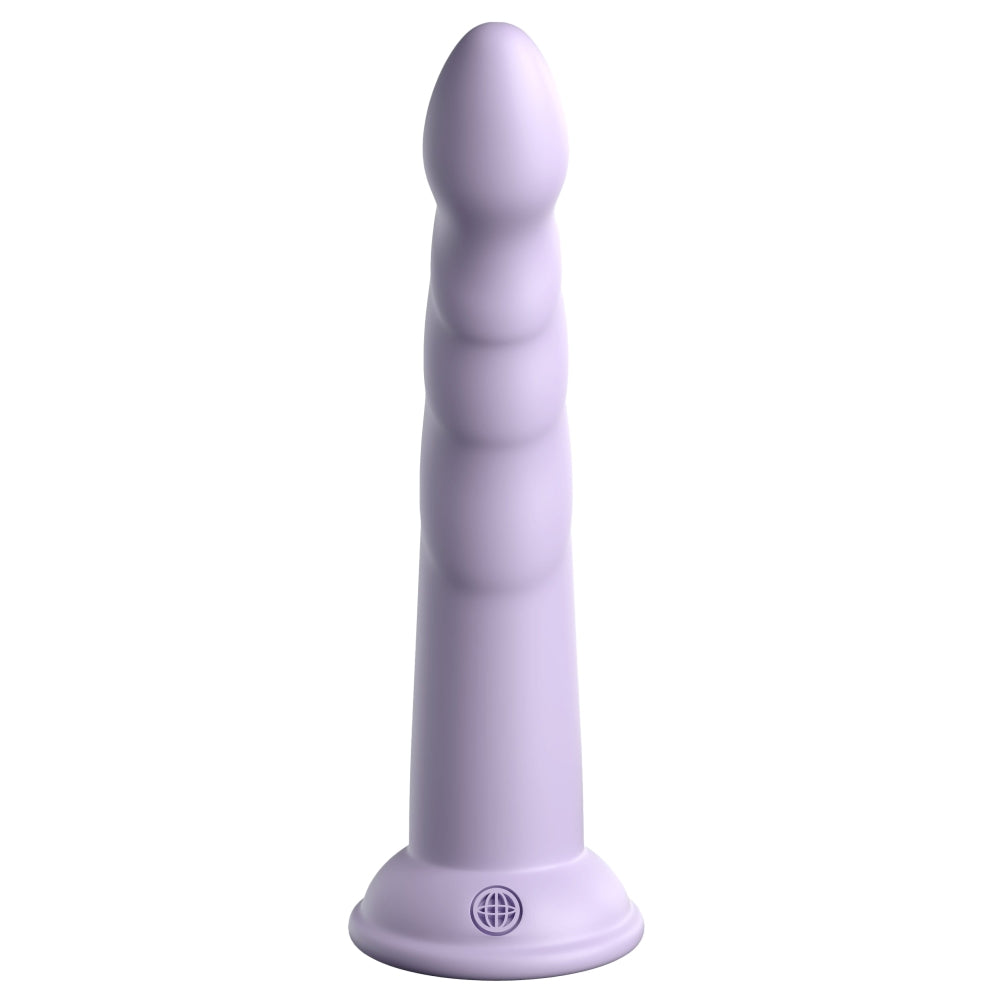 Dildo Dillio Platinum Slim Seven - Lila, 19.7 cm - silicon tratat cu platina, cel mai inalt grad de puritate - ventuza compatibila cu Body Dock si strap-on