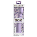 Dildo Dillio Platinum Slim Seven - Lila, 19.7 cm - silicon tratat cu platina, cel mai inalt grad de puritate - ventuza compatibila cu Body Dock si strap-on