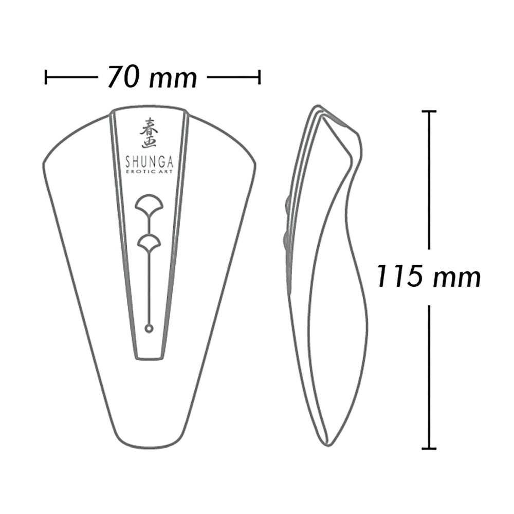 Vibrator Lay-On Shunga Obi, 10 Moduri Vibratii, Impermeabil, Whisperquiet, Roz, Stimulare Clitoridiana