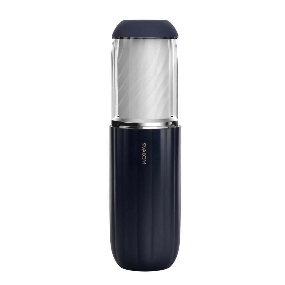 Masturbator cu vibratii SVAKOM Alex Neo 2 cu 7 functii interactive, reincarcabil, controlat prin aplicatie, cu miscare de impingere - Negru
