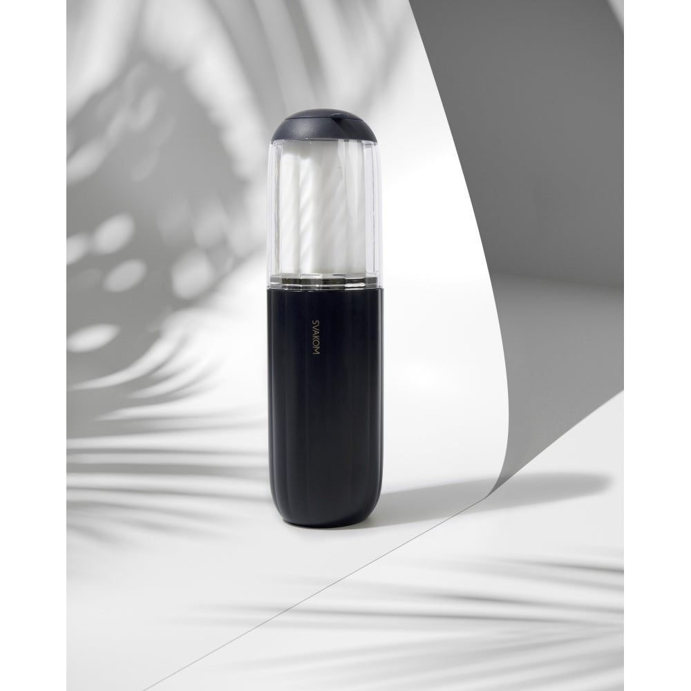 Masturbator cu vibratii SVAKOM Alex Neo 2 cu 7 functii interactive, reincarcabil, controlat prin aplicatie, cu miscare de impingere - Negru