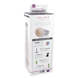 Masturbator Fleshlight Eva Lovia Sugar - Material SuperSkin cu textura realista - carcasa discreta cu forma de lanterna -  maneca detasabila pentru curatare usoara - culoarea pielii, 25 cm