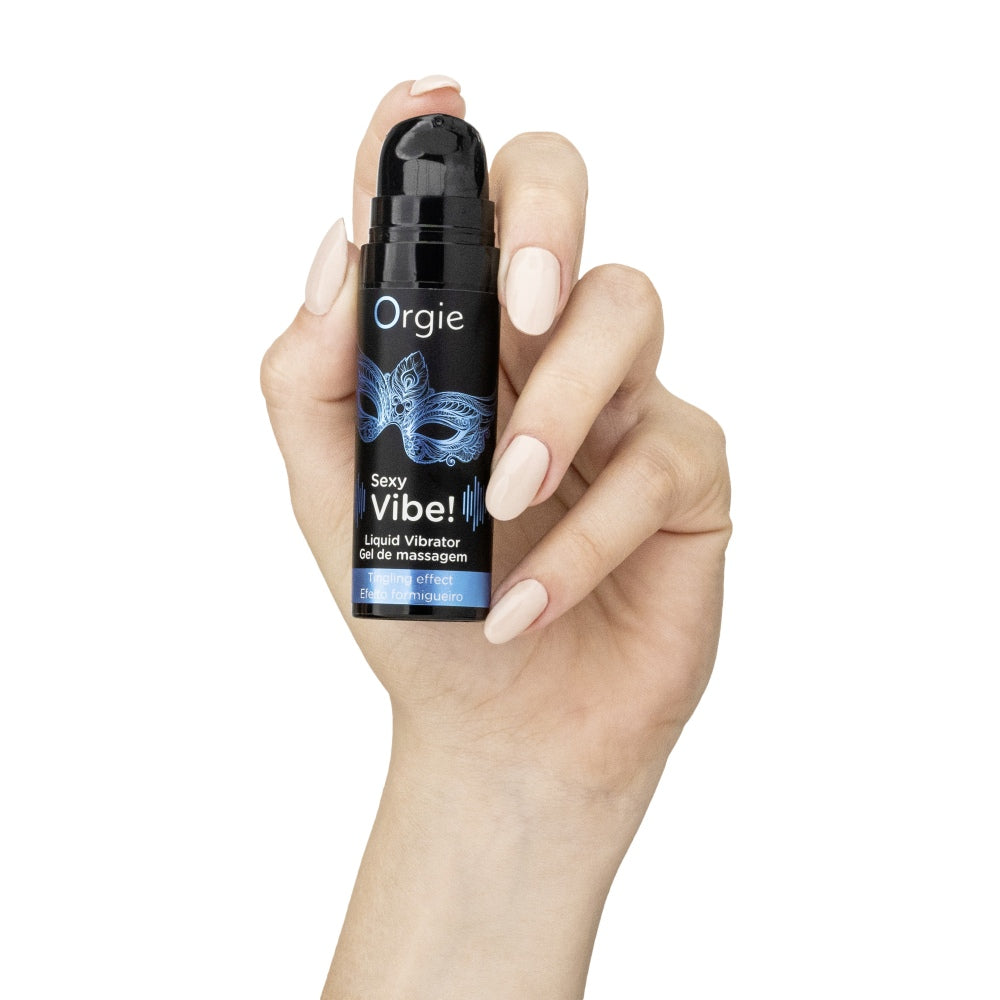 Gel stimulare intima Orgie Liquid Vibrator pentru penis si vulva, efect vibrare si furnicaturi 15 ml