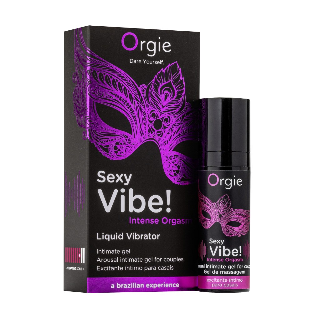 Gel Intim Vibrant Orgie pentru Barbati si Femei cu Efect de Vibratie, Incalzire si Racorire - 15 ml