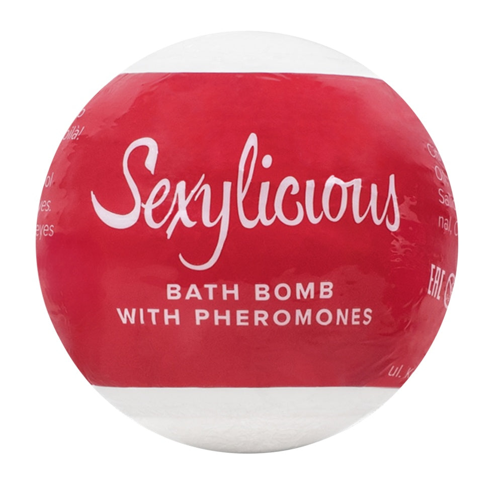 Bath Bomb cu Feromoni - Sexylicious, cu aroma oriental-lemnoasa - cu ingrediente naturale ce hidrateaza pielea