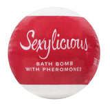 Bath Bomb cu Feromoni - Sexylicious, cu aroma oriental-lemnoasa - cu ingrediente naturale ce hidrateaza pielea