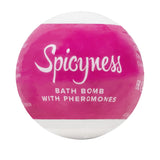 Bath Bomb cu Feromoni - Spicyness, cu aroma de flori orientale - cu ingrediente naturale ce hidrateaza pielea