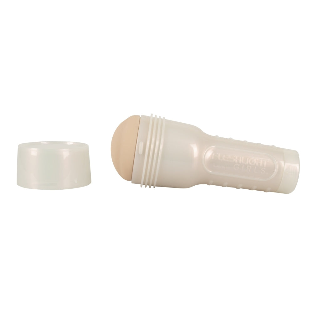 Masturbator Fleshlight Eva Lovia Sugar - Material SuperSkin cu textura realista - carcasa discreta cu forma de lanterna -  maneca detasabila pentru curatare usoara - culoarea pielii, 25 cm