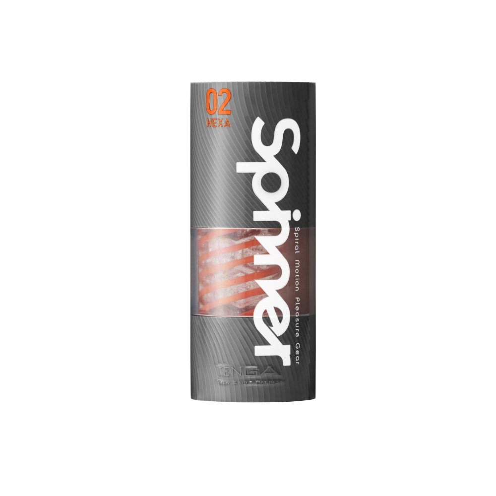 Tenga Spinner Hexa Masturbator Reutilizabil cu Rotire Automata si Suprafete Geometrice pentru Senzatii Intense - Include Lubrifiant Test