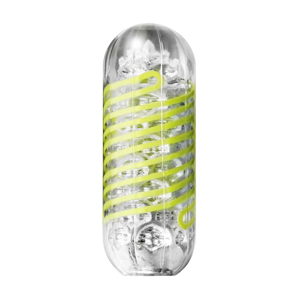 Tenga Spinner Shell Masturbator Reutilizabil cu Rotire Automata si Suprafete Geometrice pentru Senzatii Intense - Include Lubrifiant Test