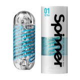 Tenga Spinner Tetra Masturbator Reutilizabil cu Rotire Automata si Suprafete Geometrice pentru Senzatii Intense - Include Lubrifiant Test