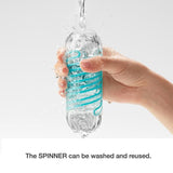 Tenga Spinner Tetra Masturbator Reutilizabil cu Rotire Automata si Suprafete Geometrice pentru Senzatii Intense - Include Lubrifiant Test