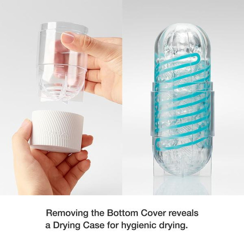 Tenga Spinner Tetra Masturbator Reutilizabil cu Rotire Automata si Suprafete Geometrice pentru Senzatii Intense - Include Lubrifiant Test