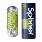 Tenga Spinner Shell Masturbator Reutilizabil cu Rotire Automata si Suprafete Geometrice pentru Senzatii Intense - Include Lubrifiant Test