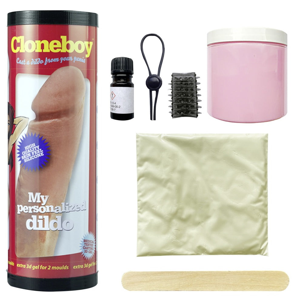 Set mulaj penis Cloneboy – Dildo personalizat din silicon, cadou creativ, dimensiuni pana la 20 cm