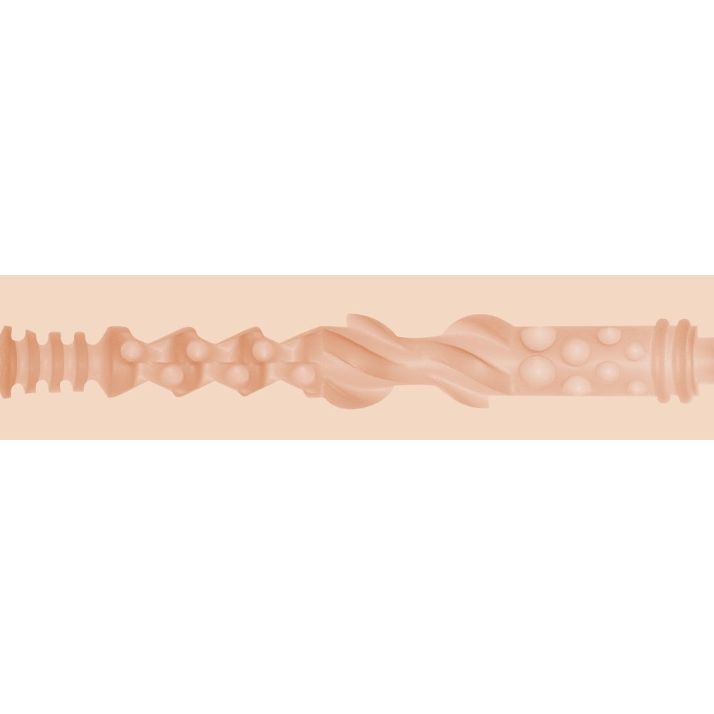 Masturbator Fleshlight Elsa Jean Tasty - Material SuperSkin cu textura realista - carcasa discreta cu forma de lanterna -  maneca detasabila pentru curatare usoara - culoarea pielii, 25 cm