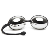 Bile Kegel Fifty Shades of Grey Inner Goddess Argintiu - bile vaginale cu banda elastica - greutate de 67 g, ideal pentru incepatori - perfect pentru antrenamentul muschilor pelvieni - include saculet de satin pentru depozitare discreta
