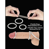 Inele penis silicon metalic set 3 marimi pentru erectii puternice