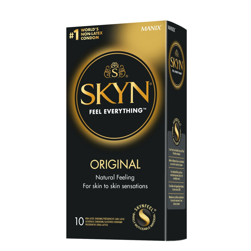 Prezervative latex-free Manix SKYN ORIGINAL pentru senzatii naturale, ideale pentru alergici, Pachet 10 buc