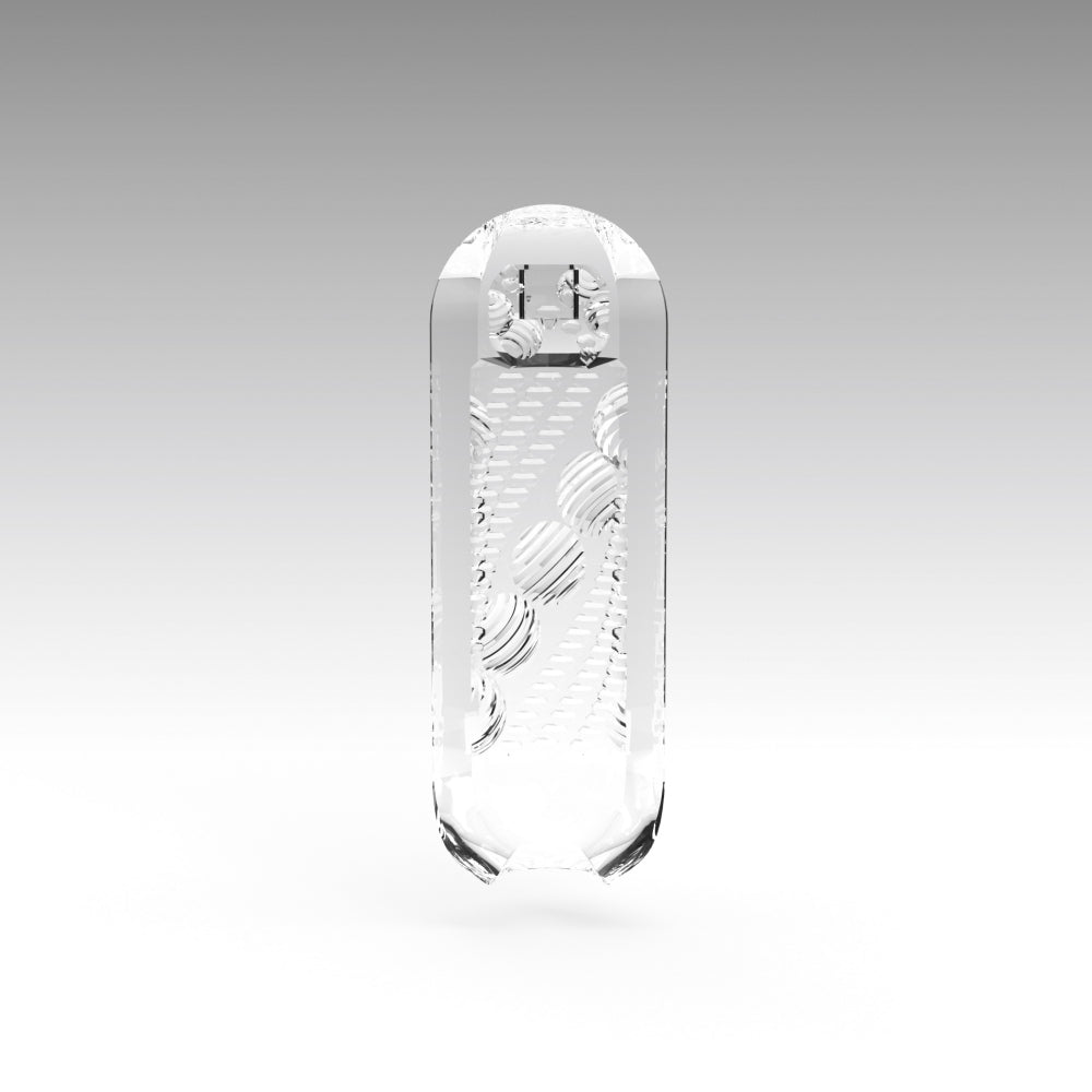 Tenga Spinner Beads Masturbator Reutilizabil cu Rotire Automata si Suprafete Geometrice pentru Senzatii Intense - Include Lubrifiant Test