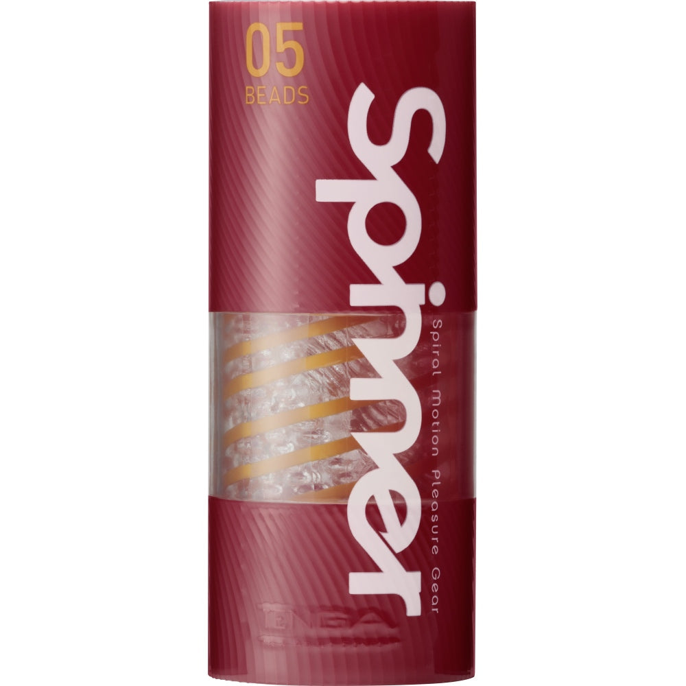 Tenga Spinner Beads Masturbator Reutilizabil cu Rotire Automata si Suprafete Geometrice pentru Senzatii Intense - Include Lubrifiant Test
