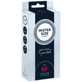 Prezervative MISTER SIZE Real Feel 60 mm Pachet 10 / Extra Subtiri si Extra Fine / Prezervative din Latex Natural 100% Marimea L - XL / Senzatie Naturala Pachet 10