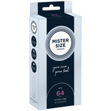 Prezervative MISTER SIZE Real Feel 64 mm Pachet 10, Extra Subtiri si Extra Fine, Prezervative din Latex Natural 100% Marimea XXL, Senzatie Naturala Pachet 10