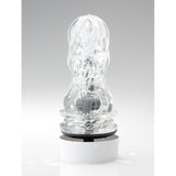 Masturbator reglabil Tenga Silver Ring cu 10 niveluri suctiune - inovativ cu inel integrat pentru penis - Design discret - complet lavabil